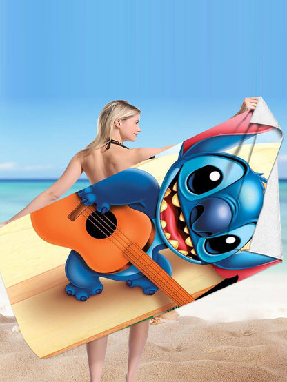Stitch Microfiber Double-sided Fleece Beach Towel