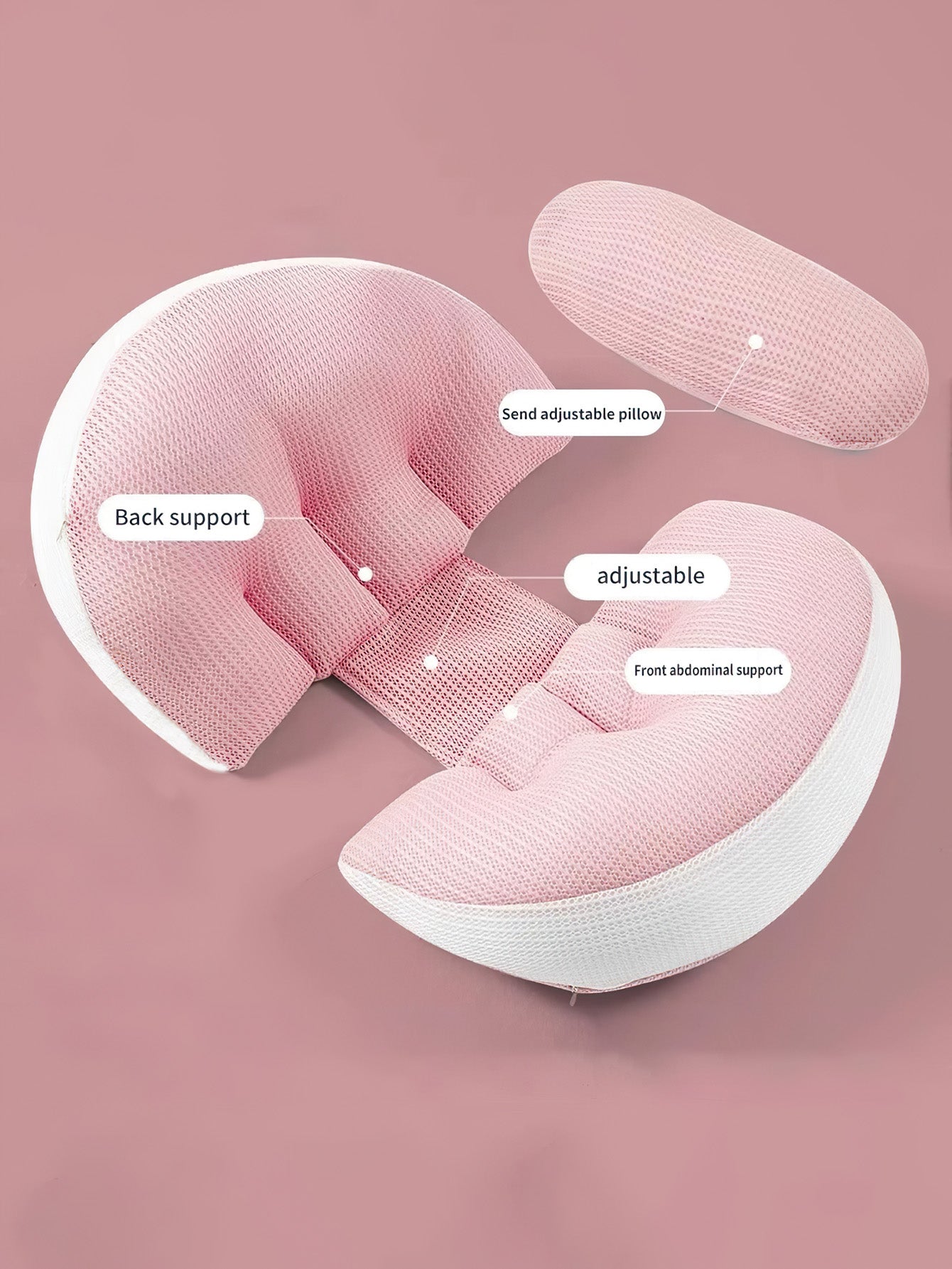 Pregnancy Support Pillow – Ultimate Comfort for Side Sleepers - 2 Styles