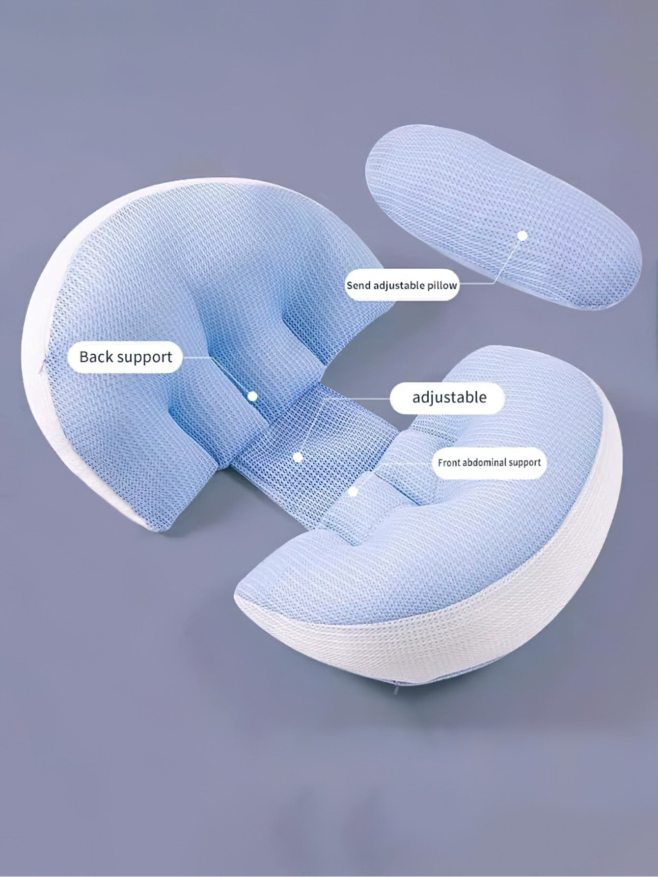 Pregnancy Support Pillow – Ultimate Comfort for Side Sleepers - 2 Styles