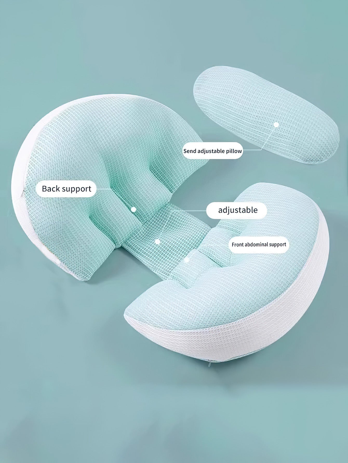 Pregnancy Support Pillow – Ultimate Comfort for Side Sleepers - 2 Styles