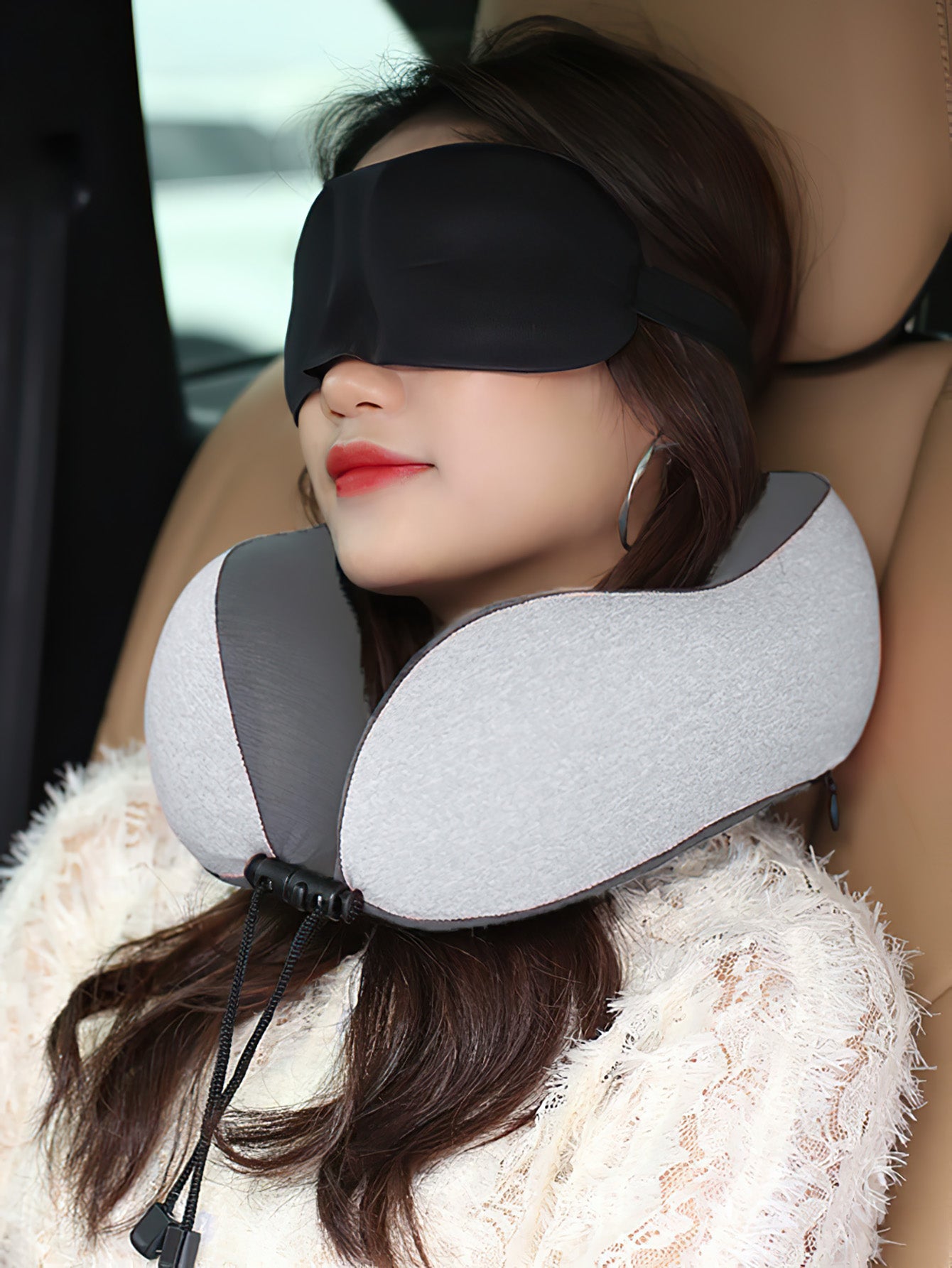 Premium U-Shaped Memory Foam Travel Neck Pillow