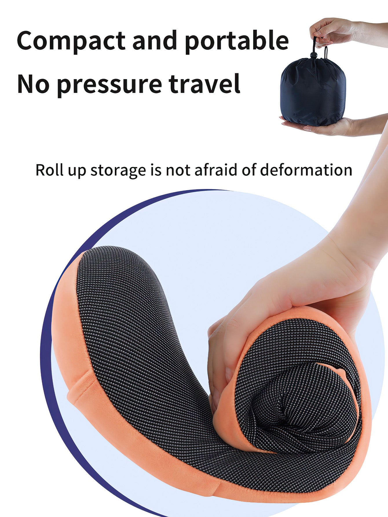 Comfortable U-Shaped Travel Pillow - 3 Colors